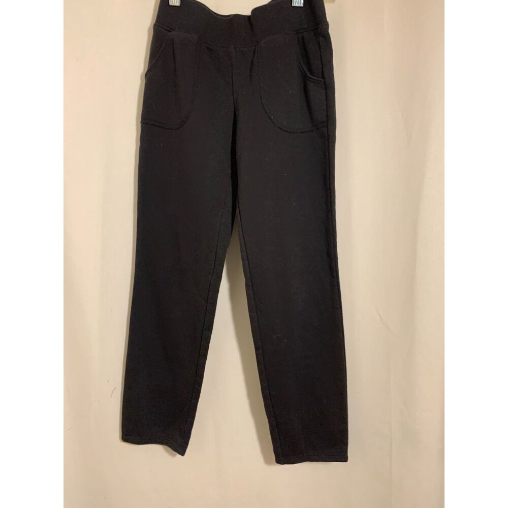 Athletic Boys Black Jogger Pants M (7/8) – Cotton Blend